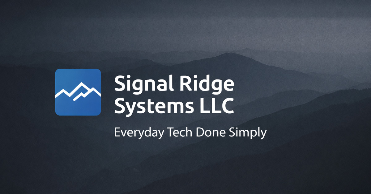 Signal Ridge Systems Signal Ridge Systems LLC